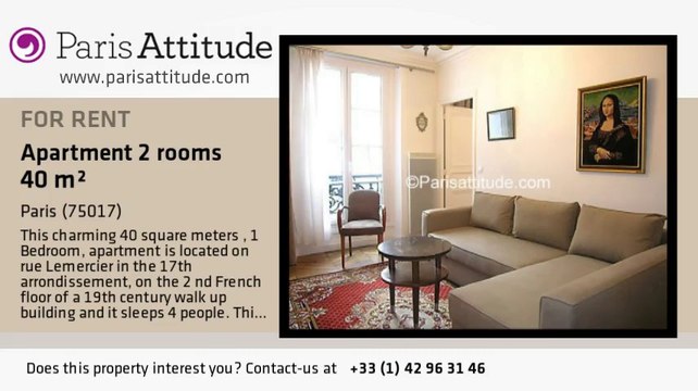 1 Bedroom Apartment for rent - Batignolles, Paris - Ref. 6775