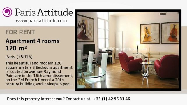 3 Bedroom Apartment for rent - Victor Hugo, Paris - Ref. 2236
