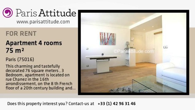 3 Bedroom Apartment for rent - Auteuil, Paris - Ref. 7739