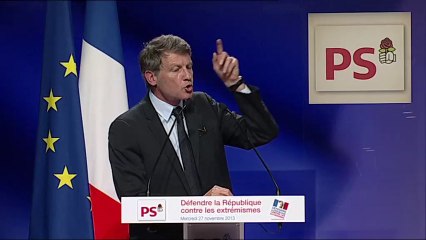 Vincent Peillon au grand meeting de la Gauche : Défendre la République contre les extrémismes