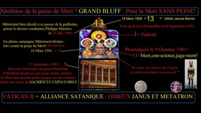 Robert Badinter menteur CRIFminèl;Casse toi pov con