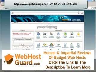 HostGator VPS Web Host Manager (WHM) Review