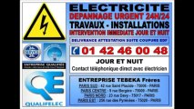 SOS ELECTRICIEN PARIS -- 0142460048 -- 24H/24