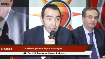 YOZGAT AK PARTİ İL BAŞKANI HARUN LEKESİZ OLDU