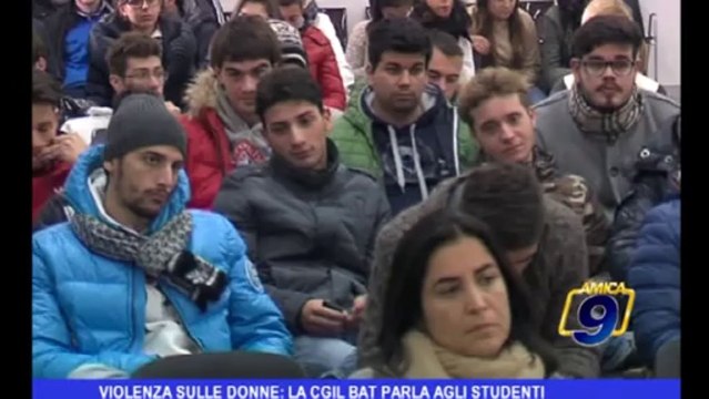 Violenza sulle donne: la CGIL BAT parla agli studenti