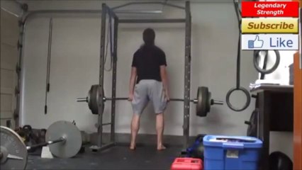 495 lb Three Quarter Deadlift x 3 Reps