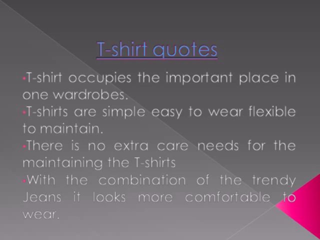T-shirts Quotes