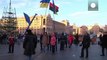 Protesters in Kiev send message to Ukraine president at Vilnius summit