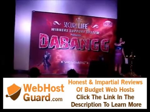 Anchor Shweta lalwani hosting an event for Secure Life Insurance