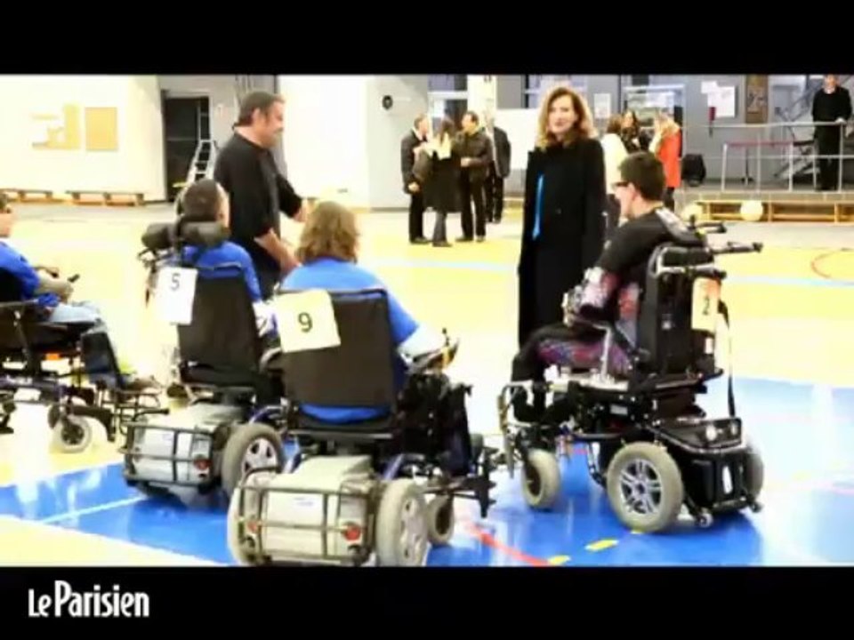 Valérie Trierweiler supportrice de Théo, 13 ans, nageur quadruple amputé