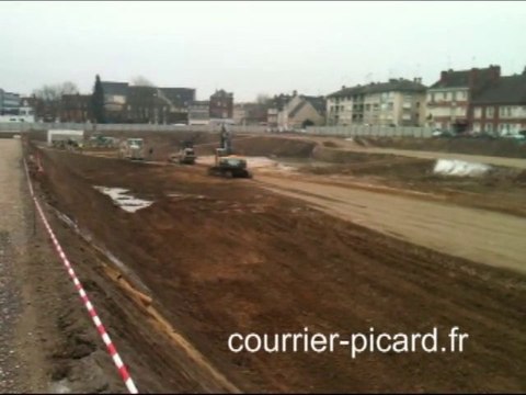 Jeu de Paume à Beauvais : pose de la première pierre du centre commercial