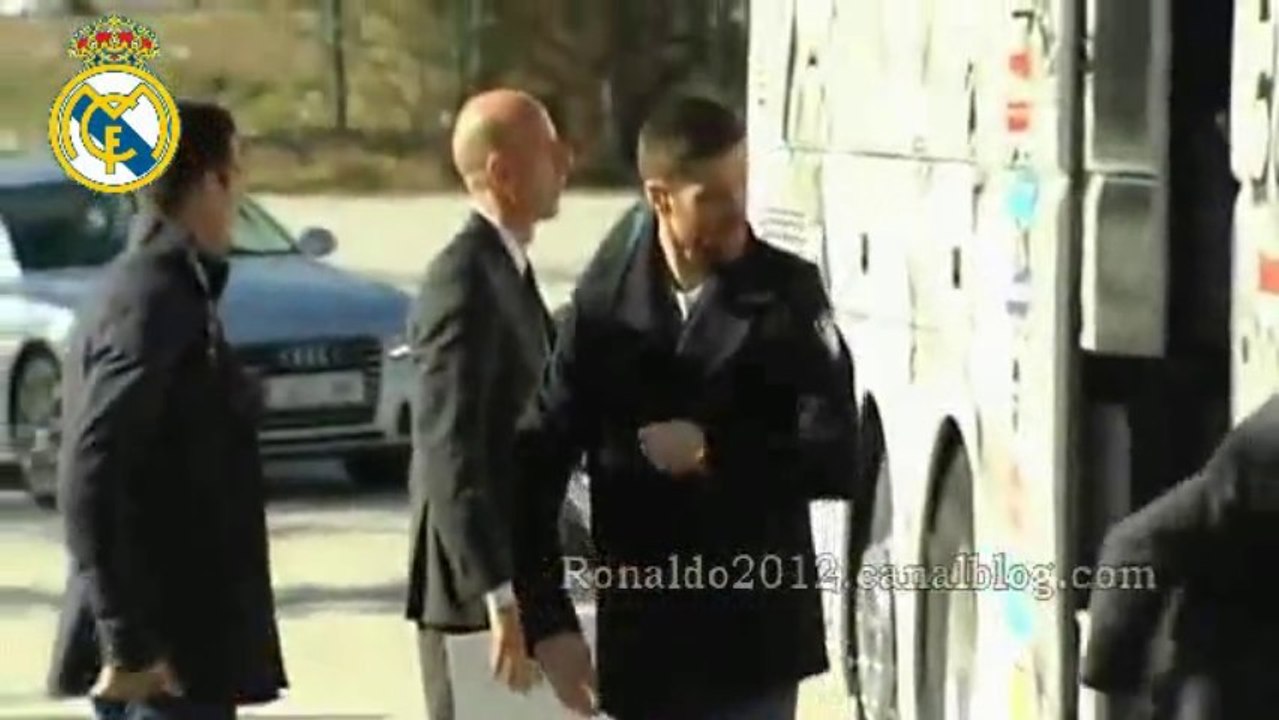 Players of Real Madrid at the Hippodrome Cristiano Ronaldo Xabi Alonso Arbeloa