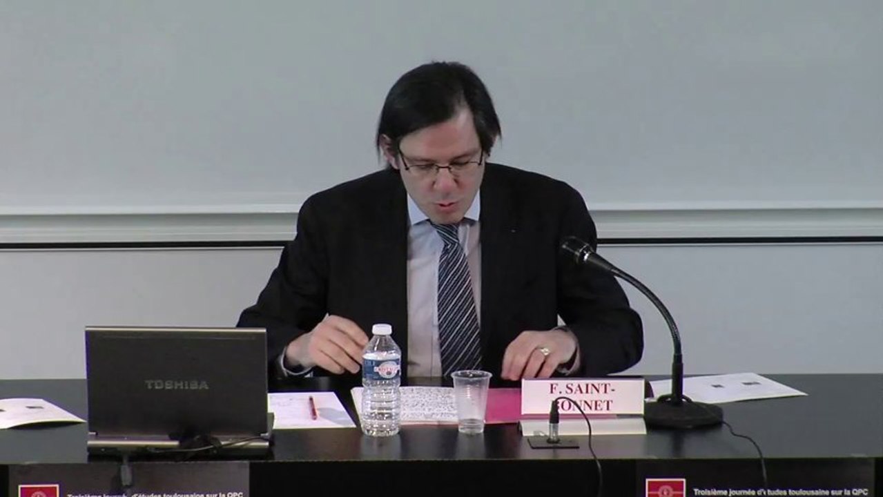"La QPC et la canalisation de la puissance ?", François SAINT-BONNET, Professeur d’histoire du droit à l’Université Paris 2 Panthéon - Assas.