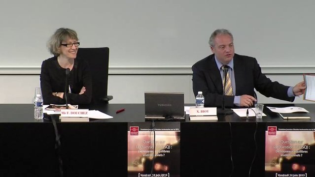 Question sur la Question : De nouveaux équilibres institutionnels ? (QSQ #3) , propos introductifs, Xavier BIOY et Isabelle POIROT-MAZERES, co-directeurs de l'Institut Maurice Hauriou (IFR, Université Toulouse 1 Capitole)