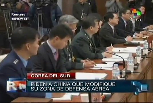 Corea del Sur pide a China modificar su zona de defensa aérea