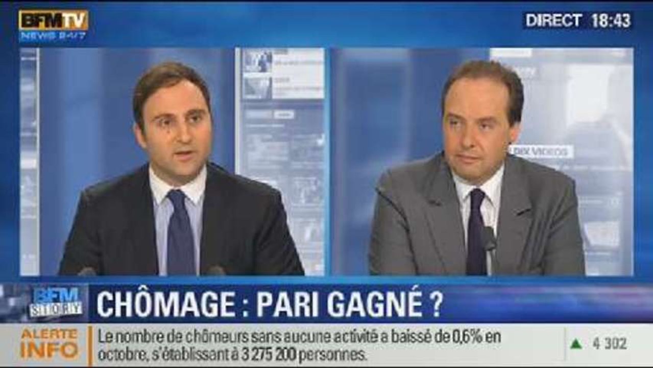 BFM Story: chiffres du chômage: Hollande serait-il en passe de gagner son pari ? - 28/11