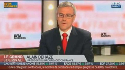 Alain Dehaze, président du groupe Adecco France, dans Le Grand Journal - 28/11 1/4