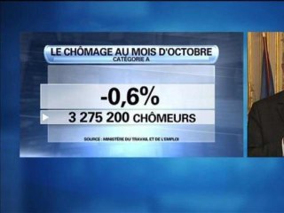 Michel Sapin salue l'inversion qui marque "le recul du chômage en France" - 28/11