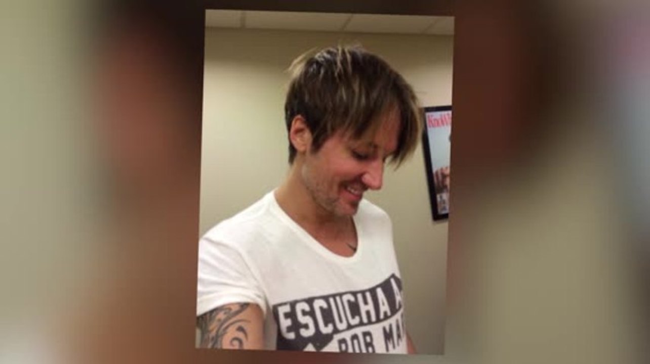 Keith urban hat seine haare kurz geschnitten