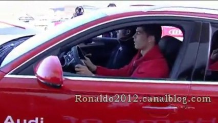 Cristiano Ronaldo test Audi received this morning "Audi"