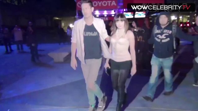 Rose McGowan arrived to Madonna concert at Staples Center