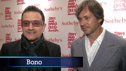 Bono, Hayden Panettiere, Courtney Love At "Red" Auction For Aids