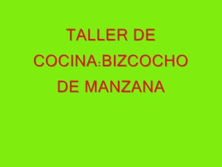 TALLER COCINA