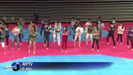 Corée du Sud: performance de taekwondo dans un nouveau stade