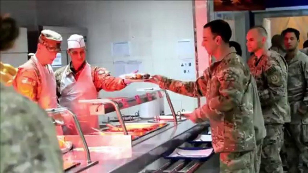 Americanos da Isaf comemoram Ação de Graças