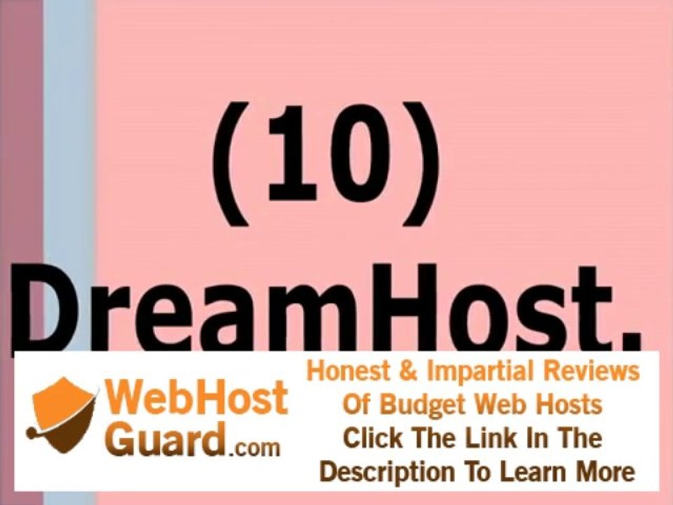 Top 10 Web Hosting Sites To Start Your First Website/Blog 2013 (HD).....!