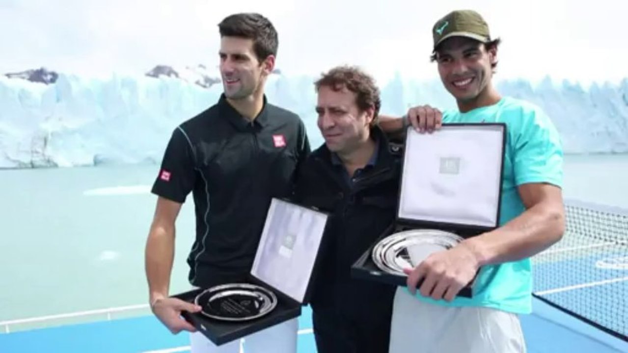 Nadal y Djokovic: tenis en los glaciares