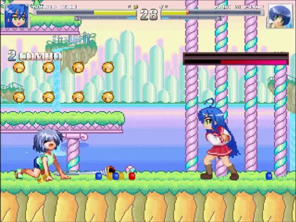 MUGEN:  Konata Izumi character demonstration