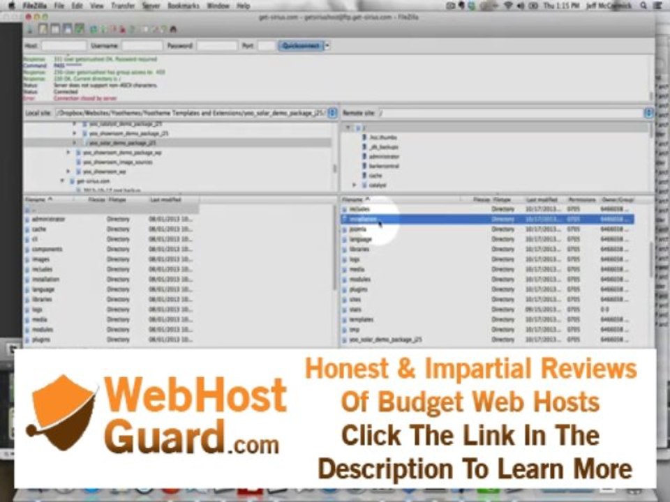 Joomla Install of Yootheme Template to Godaddy Hosting Account