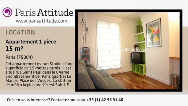 Appartement Studio à louer - Place des Vosges, Paris - Ref. 4628