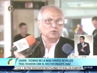 MUD exhorta al CNE a que se tomen medidas para detener "escalada de violencia" contra dirigentes opositores