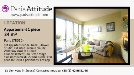 Appartement Alcove Studio à louer - Canal St Martin, Paris - Ref. 7242