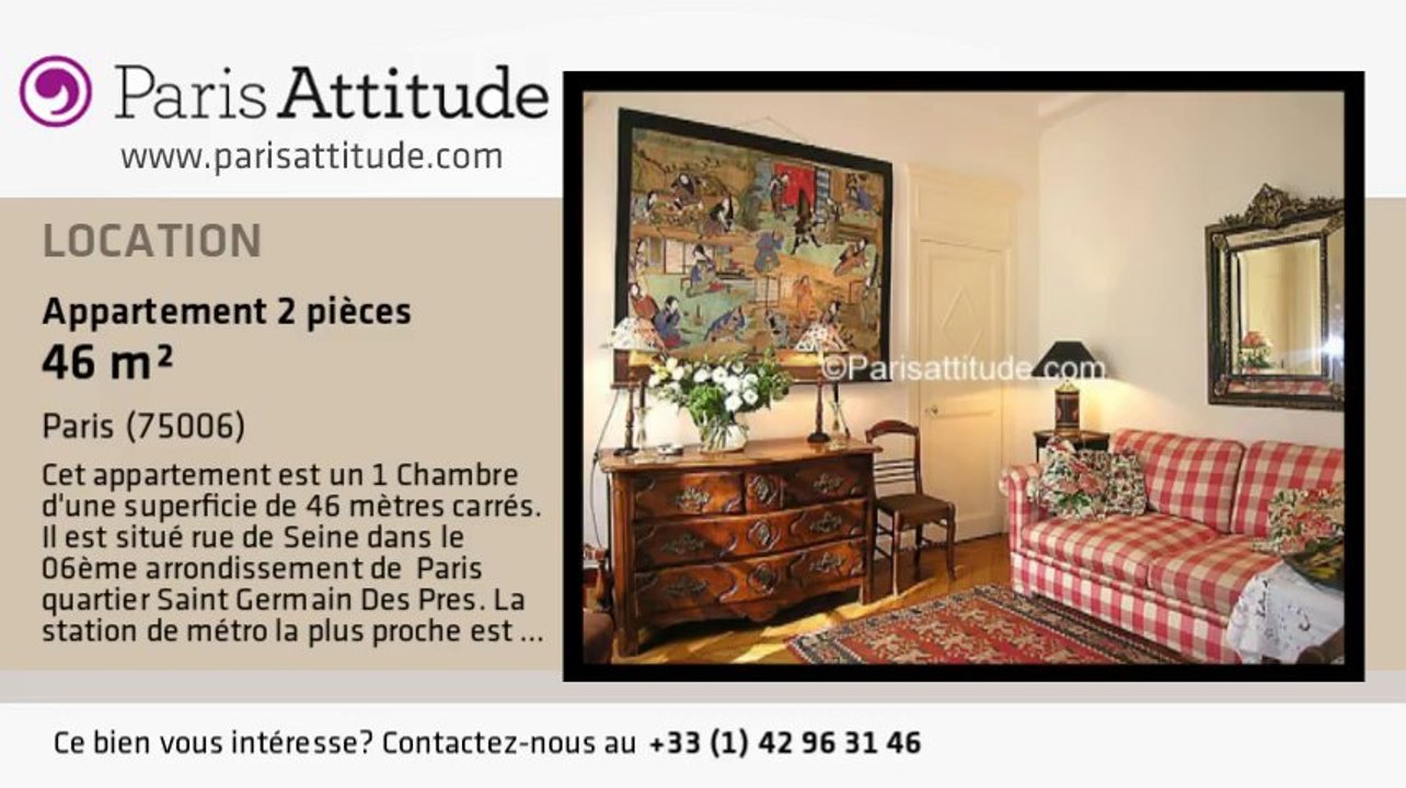 Appartement 1 Chambre à louer - St Germain, Paris - Ref. 5068