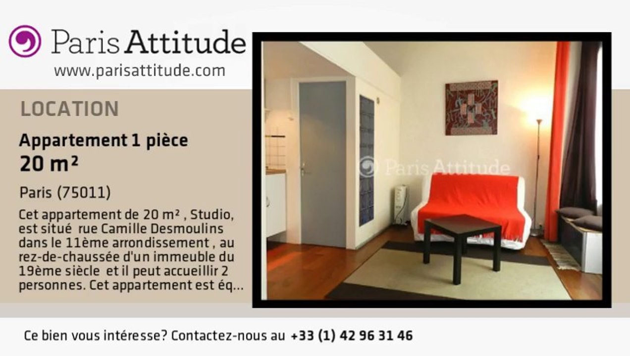 Appartement Studio à louer - Voltaire, Paris - Ref. 8913