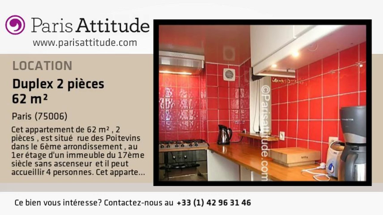 Duplex 1 Chambre à louer - Quartier Latin/St Michel, Paris - Ref. 461