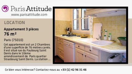 Appartement 2 Chambres à louer - Faubourg St Martin, Paris - Ref. 2665