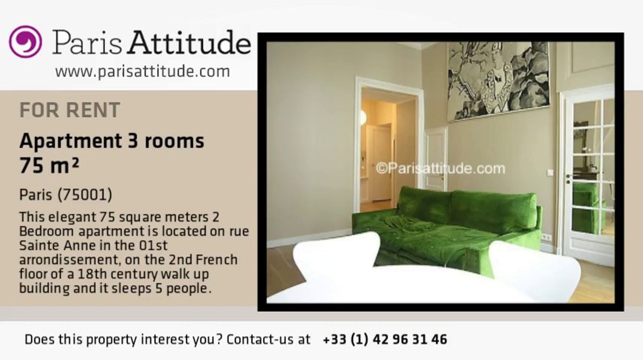 2 Bedroom Duplex for rent - Palais Royal, Paris - Ref. 4762