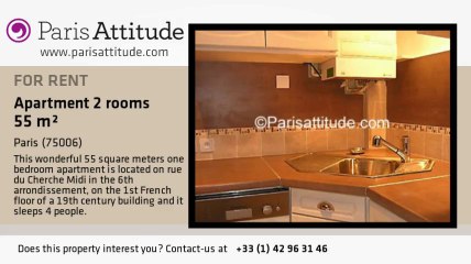 1 Bedroom Apartment for rent - St Placide, Paris - Ref. 1069