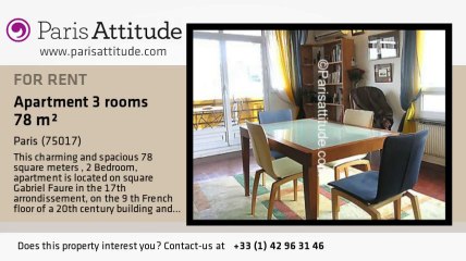 2 Bedroom Apartment for rent - Batignolles, Paris - Ref. 6066