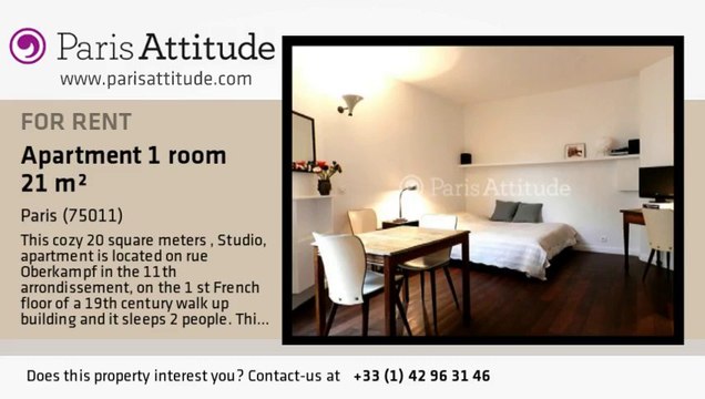 Studio Apartment for rent - Ménilmontant, Paris - Ref. 358
