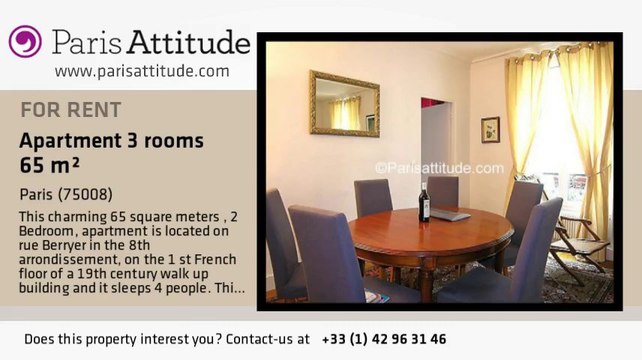 2 Bedroom Apartment for rent - Arc de Triomphe, Paris - Ref. 3269