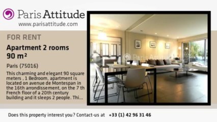 1 Bedroom Penthouse for rent - Rue de la Pompe, Paris - Ref. 8961