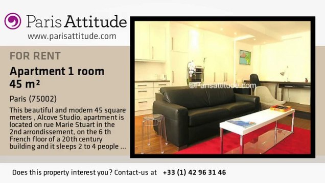 Alcove Studio Apartment for rent - Montorgueil, Paris - Ref. 6273