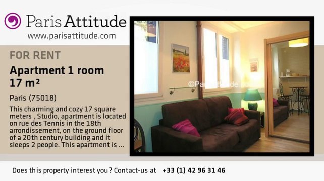 Studio Apartment for rent - Guy Moquet, Paris - Ref. 6731