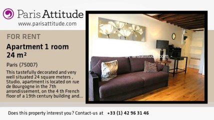 Studio Apartment for rent - Invalides, Paris - Ref. 5948
