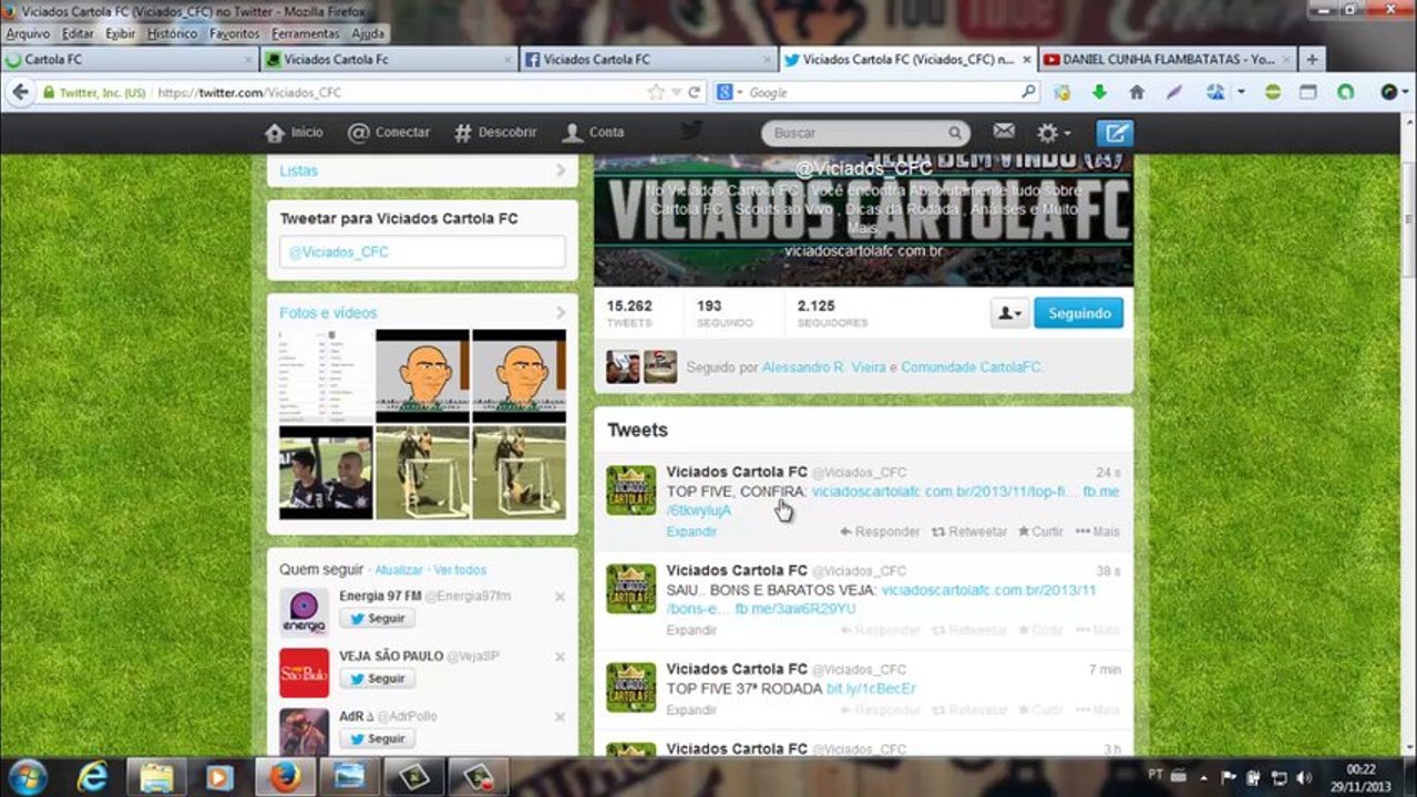 VideoCast Cartola FC 2013 #37ª Rodada By FLAMBATATAS